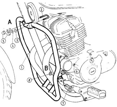 Hepco & Becker Crash Bars Honda CA 125 Rebel
