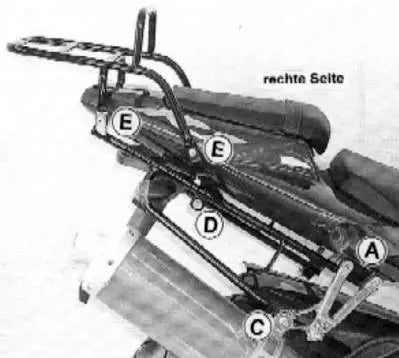 Hepco & Becker Rear Rack Yamaha YZF R1 from 2002-2003