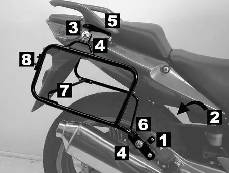 Hepco & Becker Lock-it Side Carrier Honda CBF 600 up to 07'