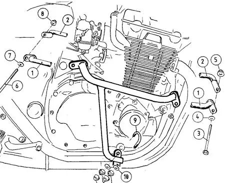 Hepco & Becker Crash Bars Honda CB 1300 up to 02'