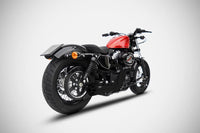 zard exhaust 2 1 conical full system harley davidson sportster 2003 2013