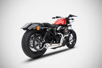 zard exhaust 2 1 conical full system harley davidson sportster 2003 2013