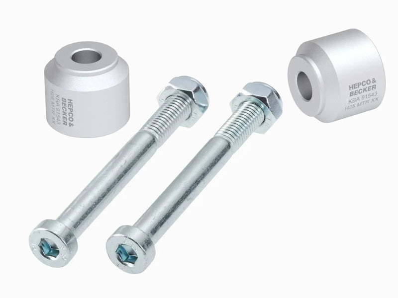Hepco & Becker Handlebar Riser Blocks BMW G 310 R 2016- 25mm Silver