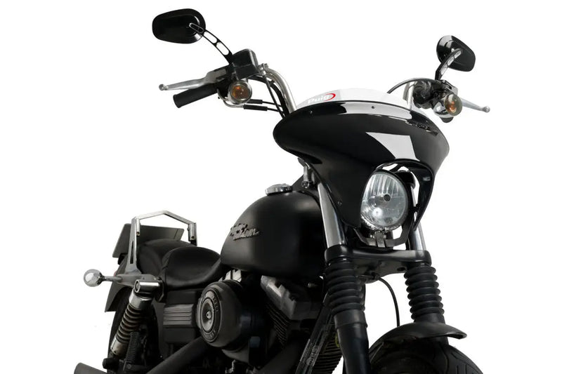 puig batwing sml sport screen gloss black housing harley davidson dyna street bob fxdb 2007 2017