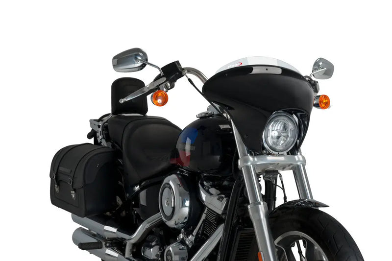 puig batwing sml sport screen gloss black housing harley davidson softail low rider fxlr 2018 2019