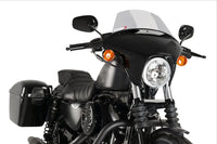 puig batwing sml touring screen gloss black housing harley davidson sportster iron xl883n 2009 2019