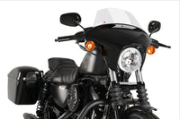 puig batwing sml touring screen gloss black housing harley davidson sportster iron xl883n 2009 2019