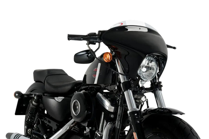 puig batwing sml sport screen gloss black housing harley davidson sportster forty eight special xl1200xs 2018 2020