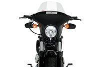 puig batwing sml touring screen gloss black housing harley davidson sportster forty eight special xl1200xs 2018 2020