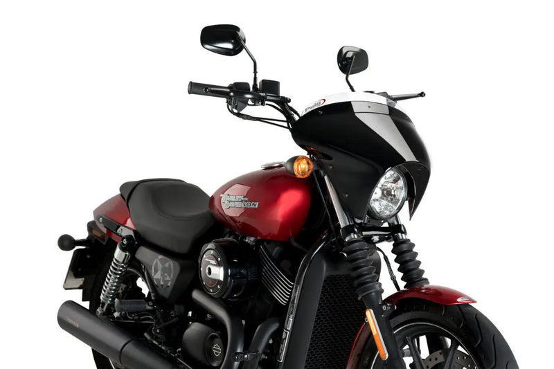 puig batwing sml sport screen gloss black housing harley davidson street 750 xg750 2017 2020