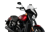 puig batwing sml touring screen gloss black housing harley davidson street 750 xg750 2017 2020