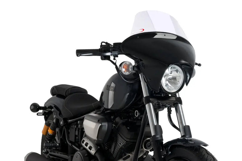 puig batwing sml touring screen gloss black housing yamaha xv 950 r 2014 2018