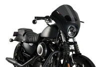 puig dark night semifairing gloss black housing harley davidson sportster iron xl1200ns 2018 2021