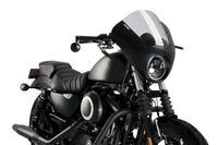 puig dark night semifairing gloss black housing harley davidson sportster iron xl1200ns 2018 2021