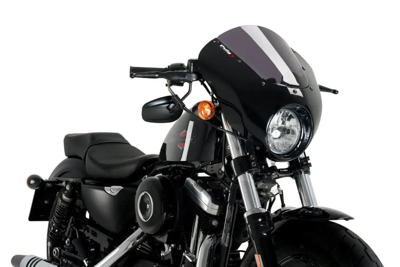 puig dark night semifairing gloss black housing harley davidson sportster forty eight special xl1200xs 2018 2020