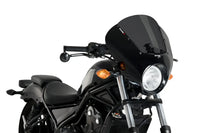 puig dark night semifairing gloss black housing honda cmx 500 rebel 2017 2019