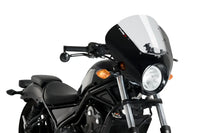 puig dark night semifairing gloss black housing honda cmx 500 rebel 2017 2019