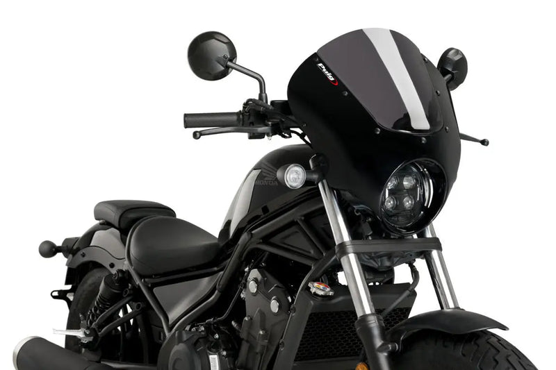 puig dark night semifairing gloss black housing honda cmx 500 rebel 2020