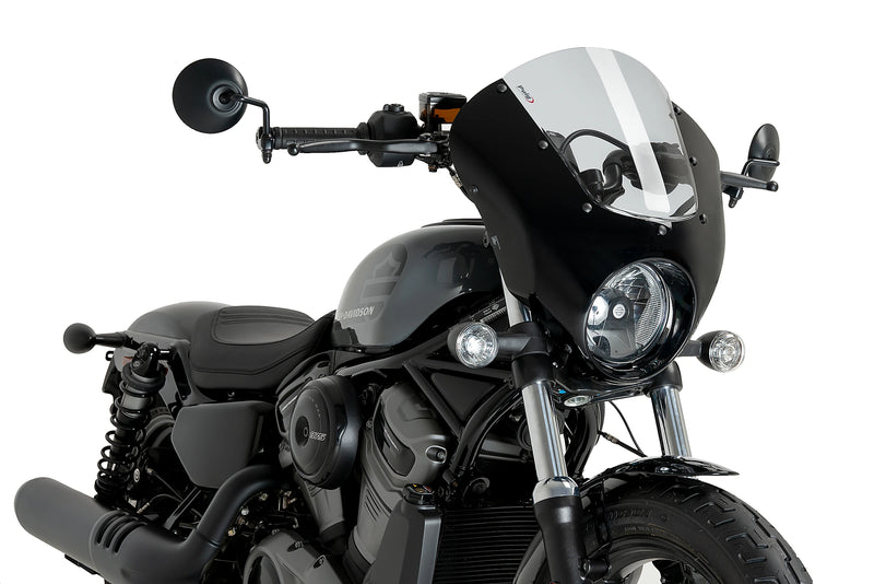 puig gloss black semi-fairing harley-davidson nighster 975 special 2023-