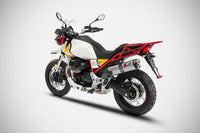 zard exhaust slip on moto guzzi v85tt