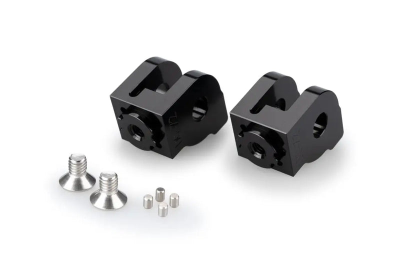 Puig Adjustable Rider Footpeg Adapters Ducati Multistrada V2S / V4S Rally / Desert X