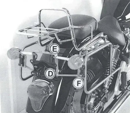 Hepco & Becker Rear Rack Triumph Bonneville America / Speedmaster up to 10'