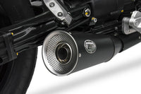 zard exhaust big n 2 slip on moto guzzi v9 bobber roamer 2016 2019