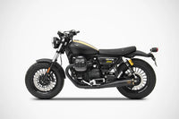 zard exhaust slim n 2 slip on moto guzzi v9 bobber roamer 2016 2019
