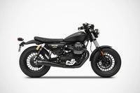 zard exhaust slim n 2 slip on moto guzzi v9 bobber roamer 2016 2019