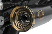 zard exhaust slim n 2 slip on moto guzzi v9 bobber roamer 2016 2019