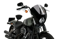 puig dark night semifairing gloss black housing harley davidson softail street bob fxbb 2021