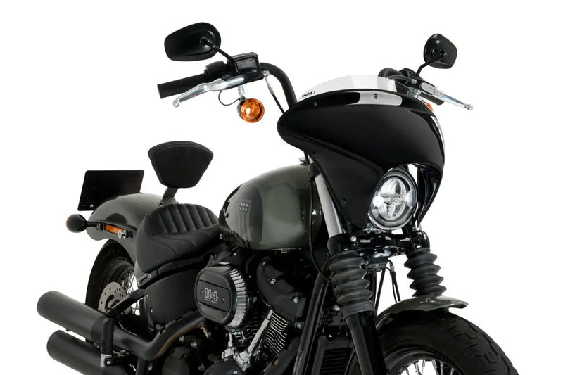puig batwing sml sport screen gloss black housing harley davidson softail street bob fxbb 2021