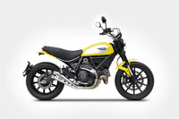 zard exhaust special low mount slip on ducati scrambler 800 2015 2022