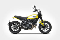 zard exhaust special low mount slip on ducati scrambler 800 2015 2022