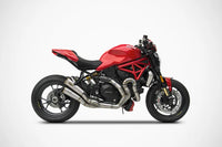 zard exhaust full system ducati monster 1200 r 2016 2019