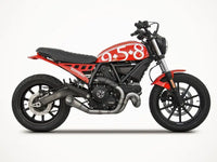 zard exhaust lite slim seat striped stitching ducati scrambler 800 2015 2022