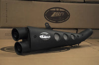zard exhaust special low mount slip on ducati scrambler 800 2015 2022