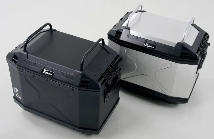 Hepco & Becker Top Case Railing Xplorer 30 Liter Side Cases in Black