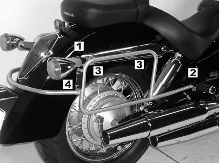 Hepco & Becker Side Carrier Honda Shadow 750 from 08'