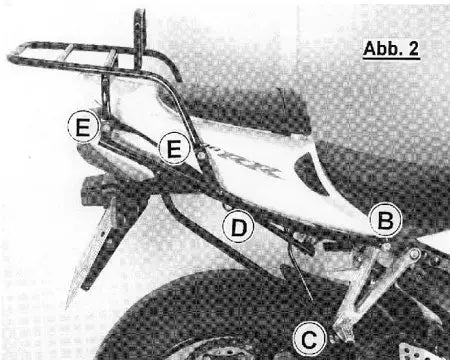 Hepco & Becker Rear Rack Honda CBR 1000 RR up to 05'