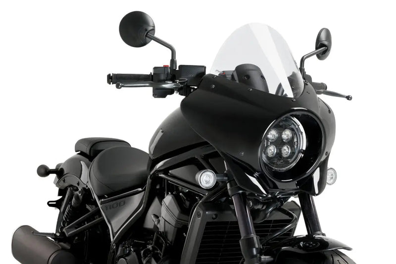 puig mirage touring screen gloss black housing honda cmx 1100 rebel 2021