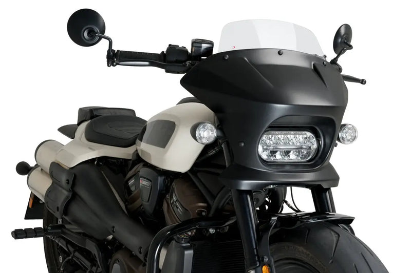 puig fury touring semifairing matte black housing harley davidson sportster s rh1250s 2021