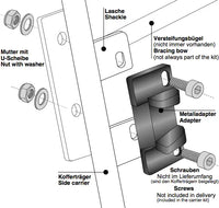 Hepco & Becker Alu Adapter Plate Side Cases