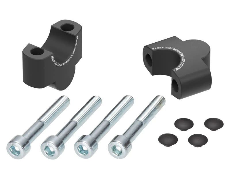 Hepco & Becker Handlebar Riser Blocks Honda CMX 1100 Rebel / DCT 2021-2024 25mm Black