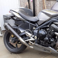 pyramid plastics rear hugger extension triumph street triple 675 2007 2012 matte black