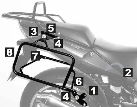 Hepco & Becker Lock-it Side Carrier Honda CBF 600 S / N from 08'