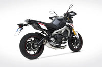 zard exhaust 2 1 short version full system yamaha mt 09 2013 2016