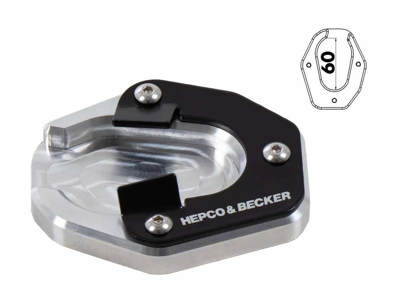 hepco becker side stand enlarger triumph tiger 900 rally gt 850 sport