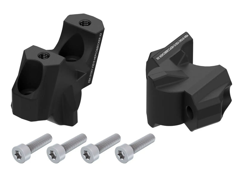 Hepco & Becker Offset Handlebar Riser BMW S1000R 2021- 35mm High 15mm Back