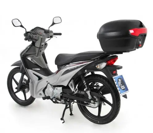 Hepco & Becker Rear Alurack Honda Wave 110i with Journey 40 Top Case in Black